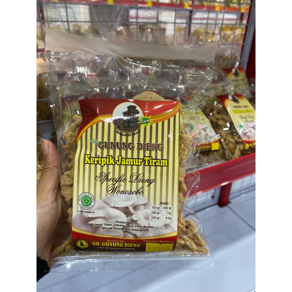 

Keripik Jamur Tiram Gunung Dieng oleh oleh Dieng Spesific Dieng Wonosobo
