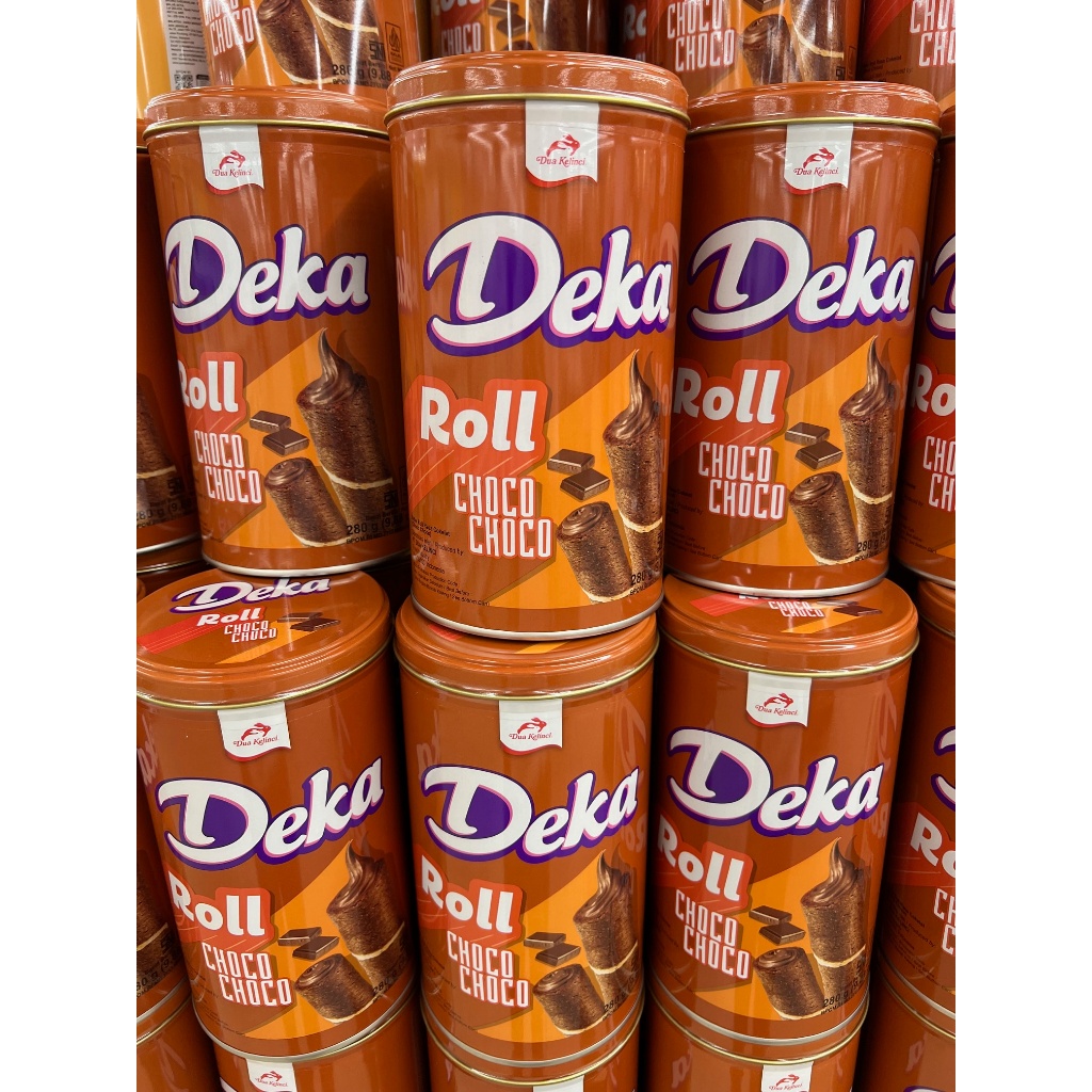 

Deka Wafer Roll Choco Choco / Choco Nut Kaleng 280 gr