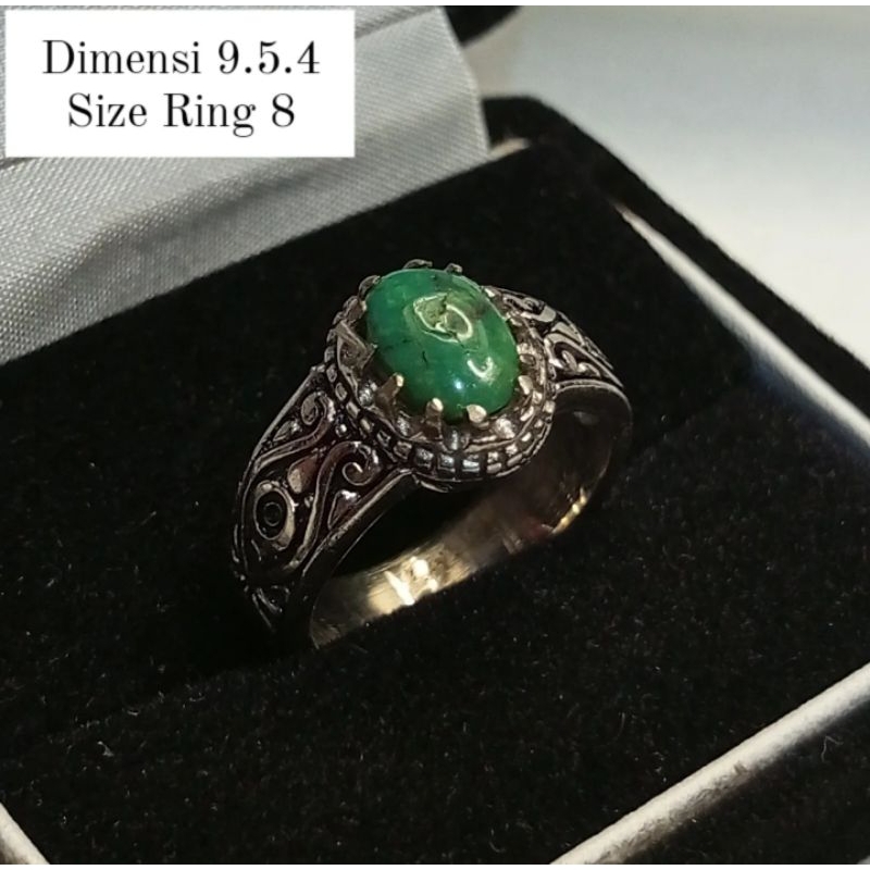 Cincin Pirus Persia Hijau Polosan Minion Apik