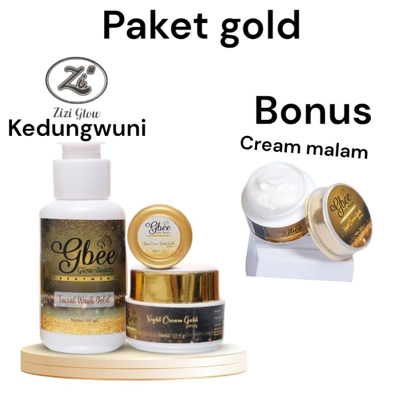 GBEE GLOW BEAUTY paket gold kinclong small putih glowing bebas flek