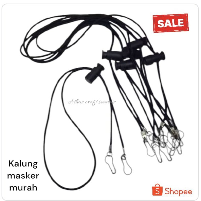 Souvenir gantungan tali masker / Souvenir kalung masker murah Asemka / Strap masker grosiran