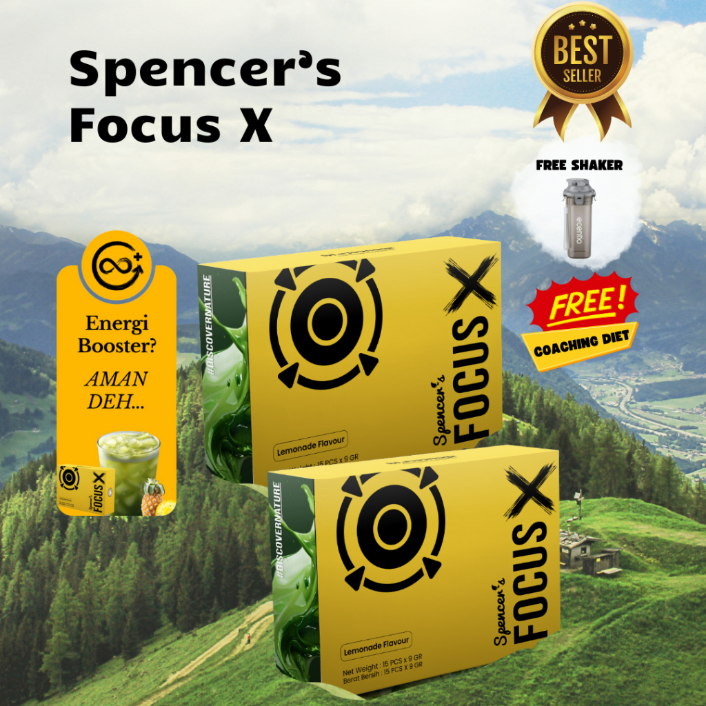 

[PROMO] Spencer's Focus X Lemon - Minuman Energi Diet Meningkatkan Fokus