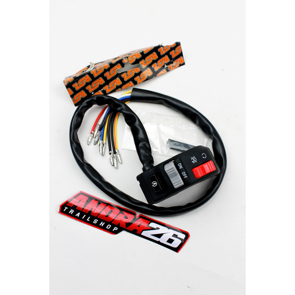 SAKLAR SWITCH ROZ KANAN - ENGINE STOP ON/OFF+LAMPU ON/OFF+STATER