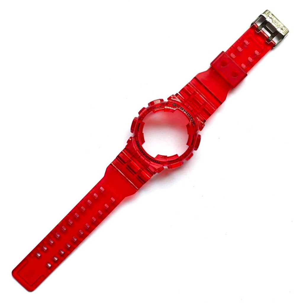 BNB BAND BEZEL GSHOCK G SHOCK GA 100 GD 100 GAX 100 GA 110 GD 110 GD 120 TRANSPARAN CLEAR JELLY RED 