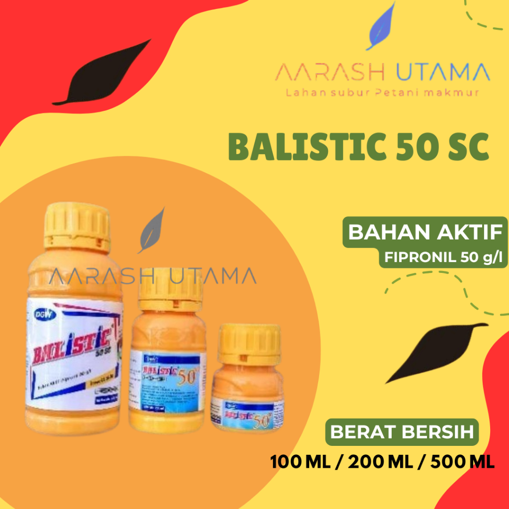 Balistic Insektisida 50 SC BAHAN AKTIF : FIPRONIL 50 g/l