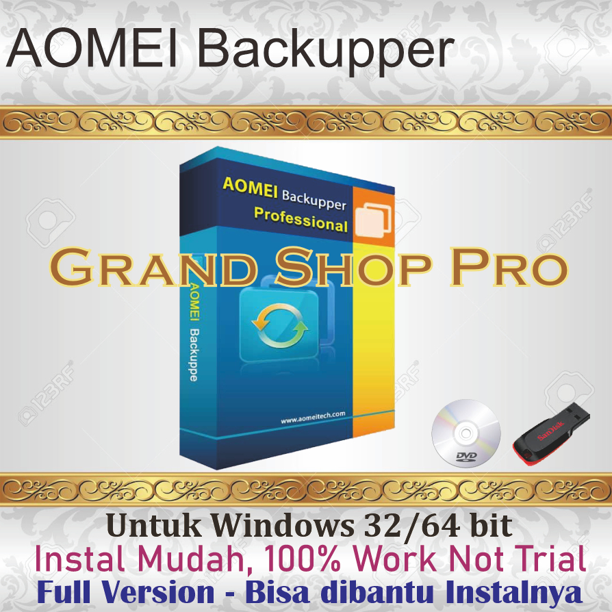 AOMEI Backupper 7.4.2 (Full Version, Not Trial)