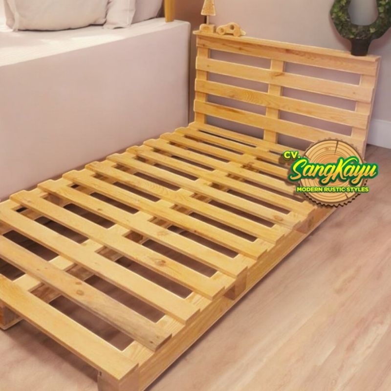 Sangkayu Divan tempat tidur kayu R 01 minimalis divan kasur murah ranjang kayu divan lesehan dipan l