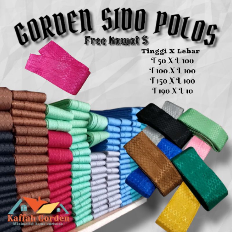 gorden Sido polos/gorden jendela/gorden rumah/gorden murah/gorden minimalis/gorden plisket/gorden ka