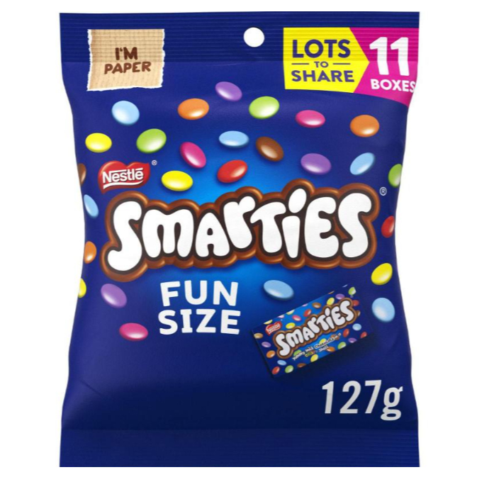 

Smarties Milk Chocolate Share Pack 11 Pieces | 127g
