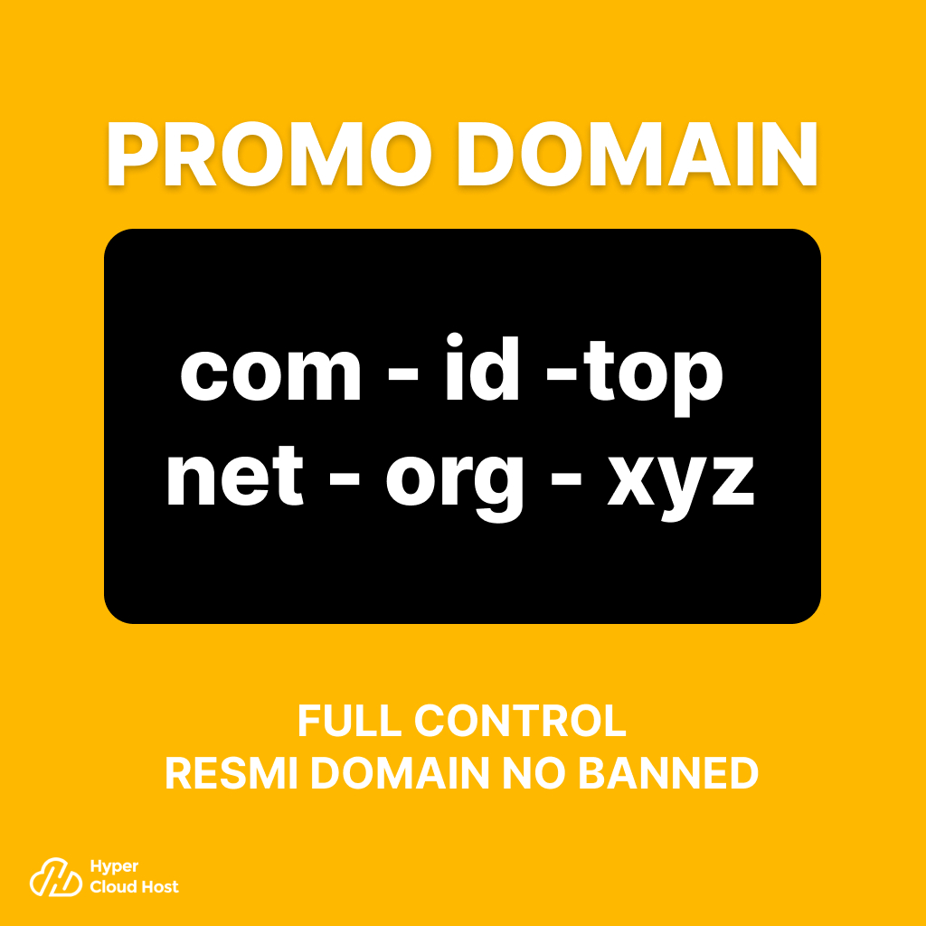 Promo domain  1 tahun .com .xyz .net .id full control bisa perpanjangan