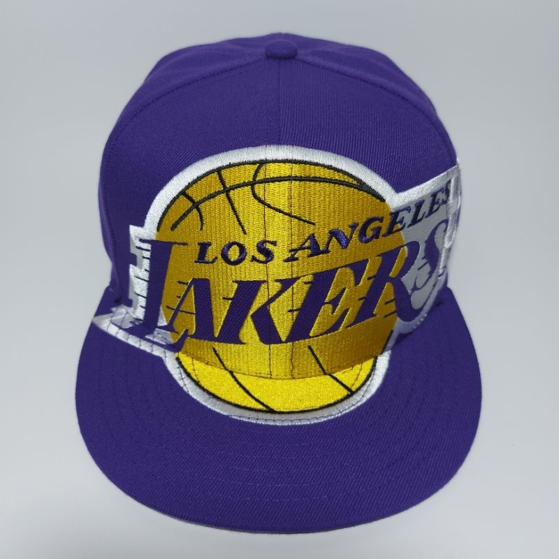 TOPI BIG LOGO LA LAKERS MITCHELL AND NESS SNAPBACK