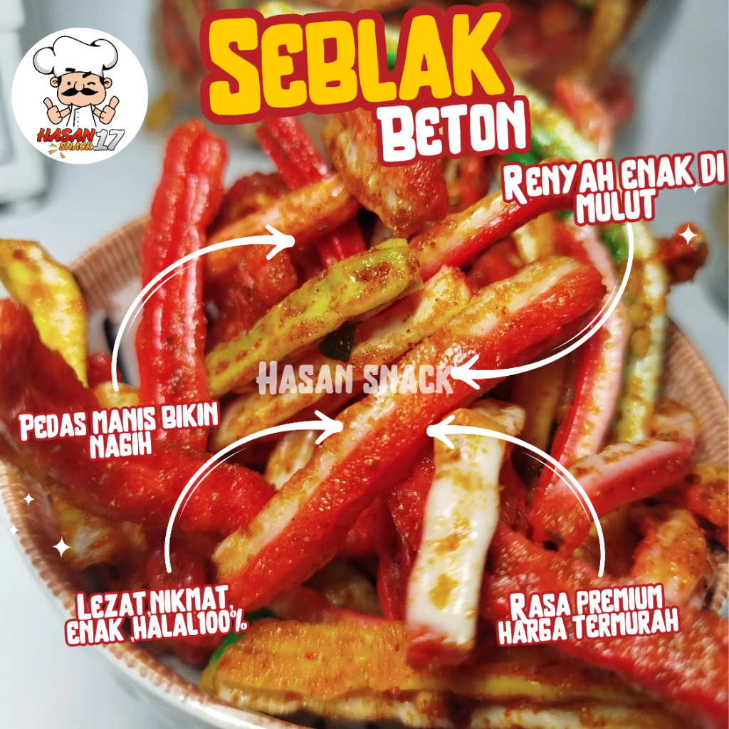 

KERUPUK SEBLAK BETON & WARNA WARNI 250 GRAM / GRATIS ONGKIR BISA COD/ SUPER RENYAH KRIUK ENAK LEZAT / CEMILAN SNACK / MAKANAN RINGAN / HASAN SNACK 17