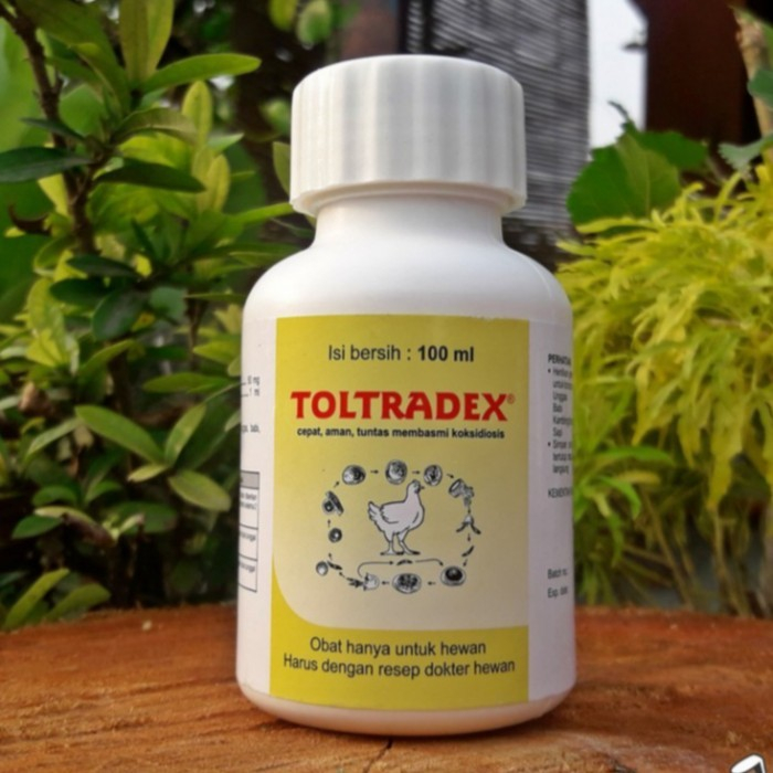 TOLTRADEX 100 ML MEDION - Obat Koksidiosis Koksidia Unggas Ayam Kelinci