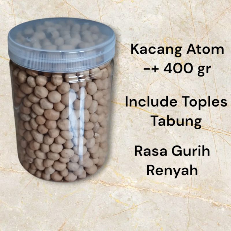 

Kacang Atom Renyah 1 Botol Isi 400 gram