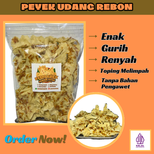 

PEYEK SPESIAL UDANG REBON 250 gram | REMPEYEK ENAK | PEYEK GURIH | REMPEYEK RENYAH