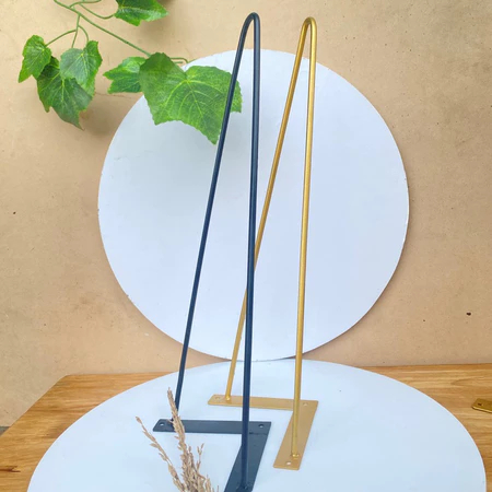 Kaki Meja Besi Hairpin 10mm 2 Layer - Kaki Besi untuk Meja Minimalis, Kuat & Awet