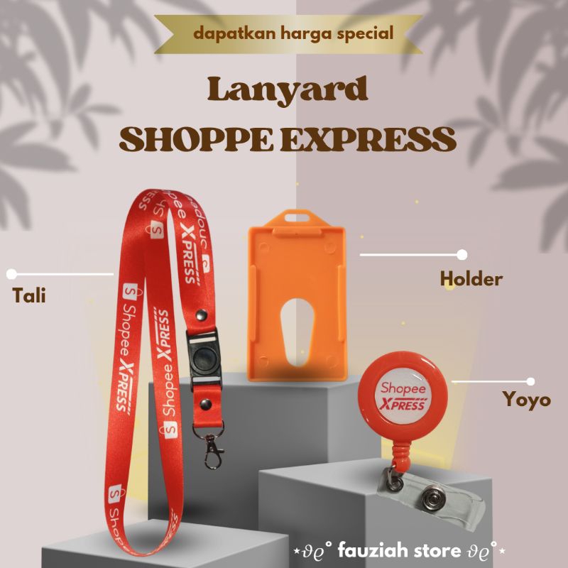 

READY! TALI ID CARD / LANYARD SHOPPEEEE EXPRESSS Orange Termurah!!!
