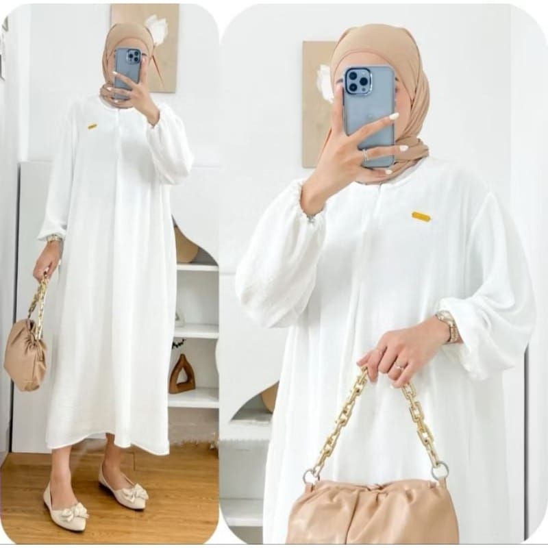 Dres Midi Crinkle Airflow termurah