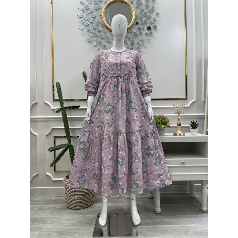 MIDI SALVINA YS KATUN BORDIR PAYET ORIGINAL