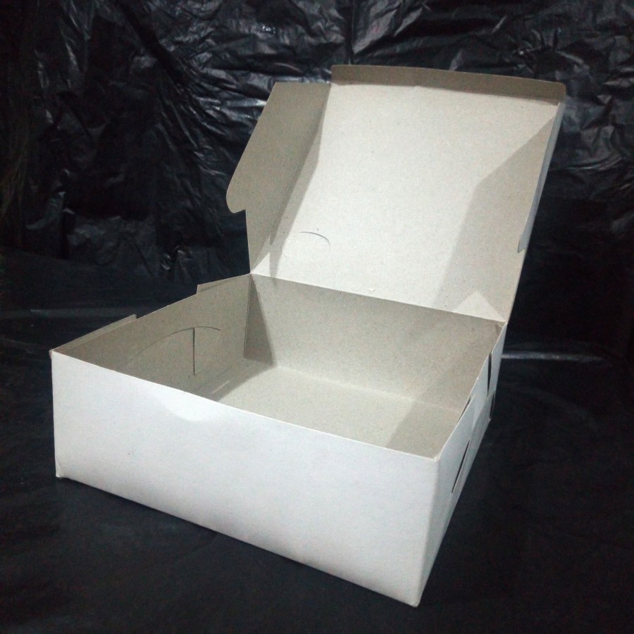 Dus nasi kotak polos ukuran 18x18 per PCS / kotak nasi / box nasi