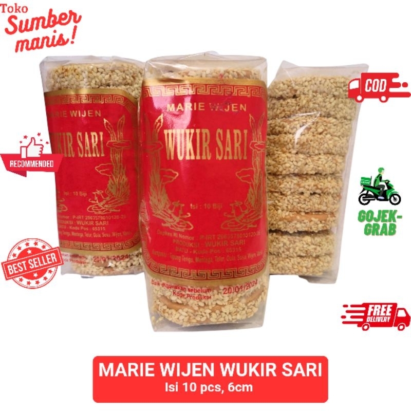 

Wukir Sari Marie Wijen Biskuit Lapis Karamel isi 10 Oleh Oleh Malang