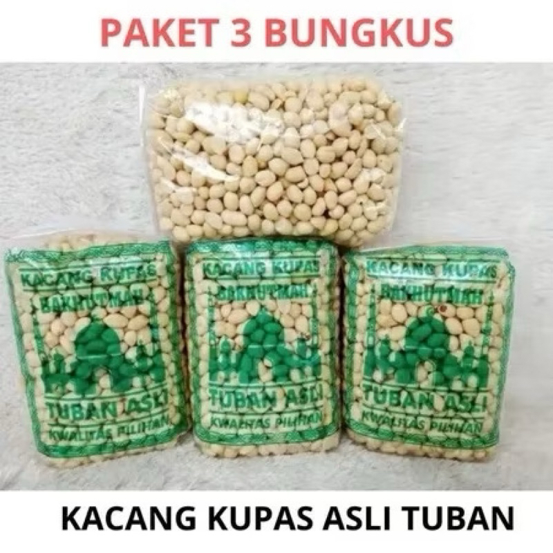 

(Paket isi 3 Bungkus) Kacang Kupas Asli Tuban 350gr