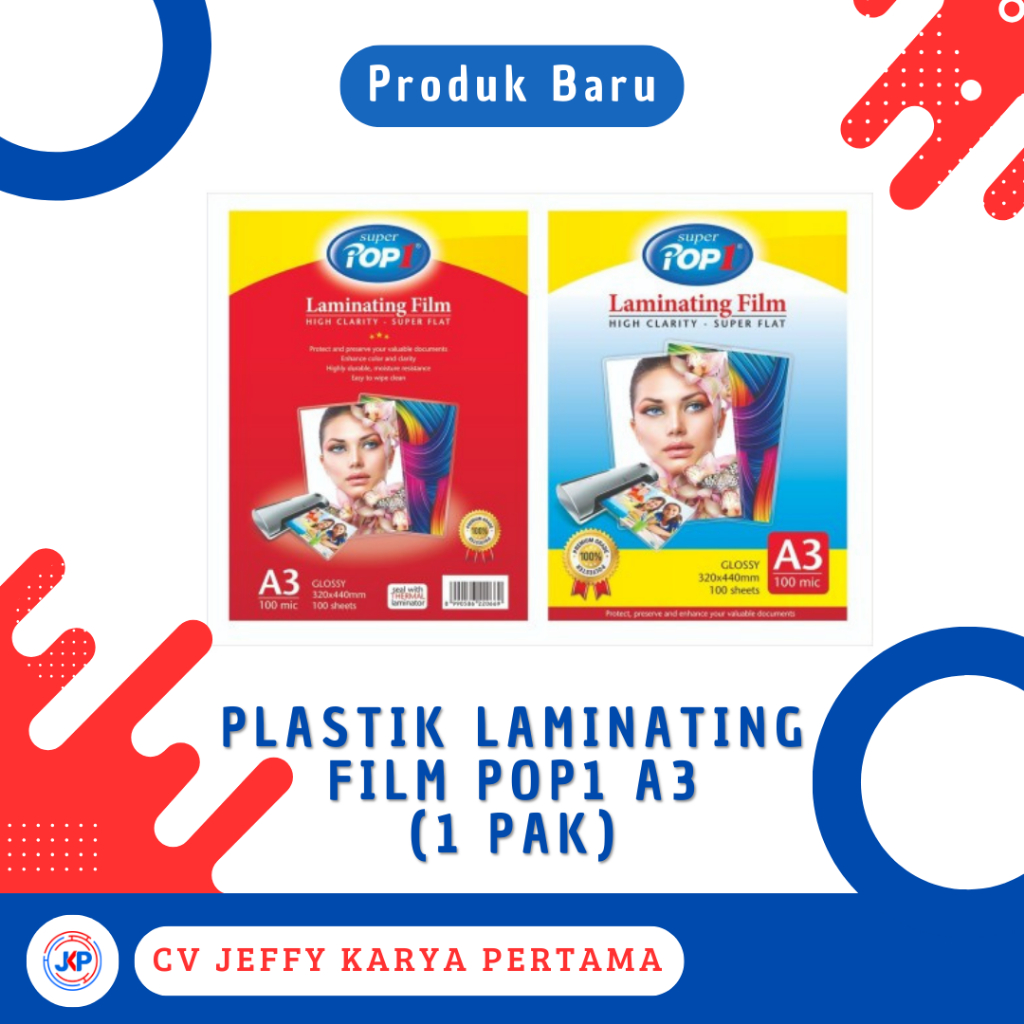 

Plastik Laminating Film Pop1 A3 (1 Pak)