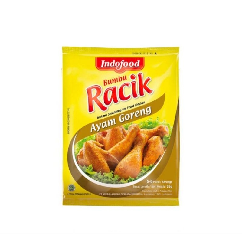 

BUMBU RACIK || NASI GORENG,AYAM GORENG,IKAN GORENG,TEMPE GORENG ( 1 rtg isi 10pcs)