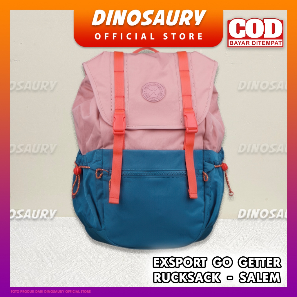 Tas Ransel Exsport Go Getter Rucksack Two Tone - Salem - ORIGINAL Bag Export Eksport Wanita Pria Ana