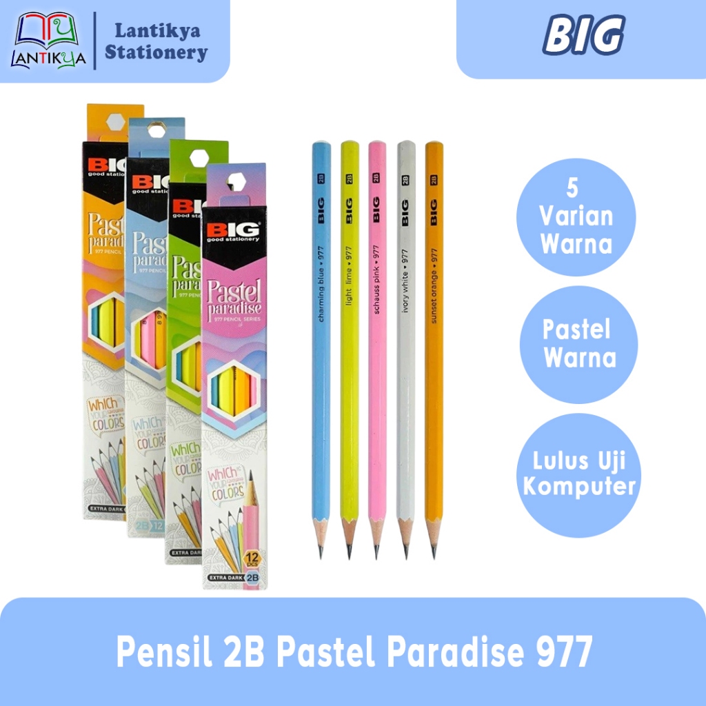 

PENSIL 2B PASTEL PARADISE BIG 977