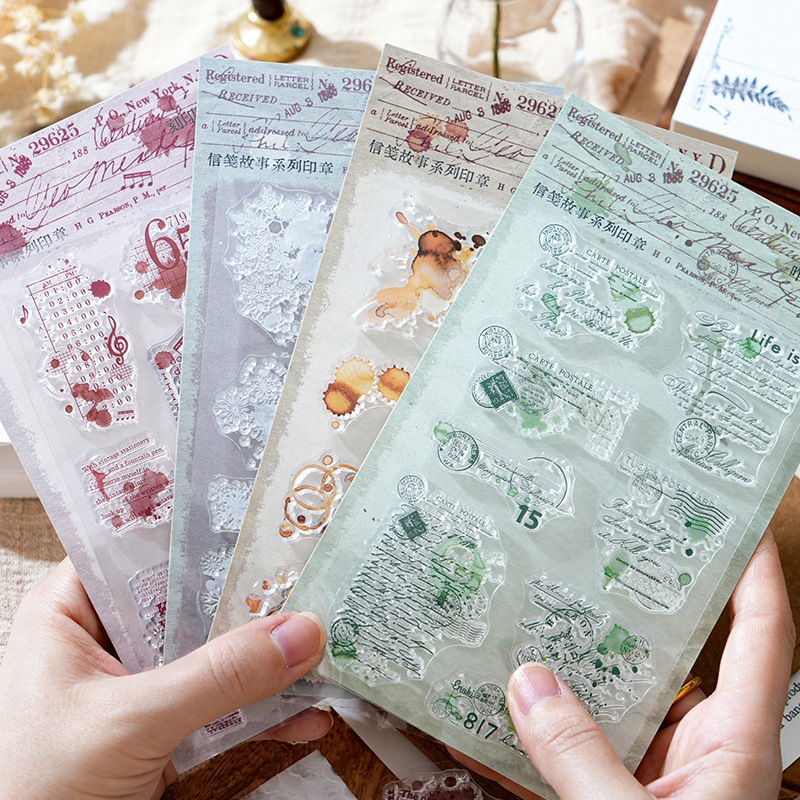 

[Artopia] Stempel Akrilik Registered Silicone Stamp Acrylic silikon Rubber Scrapbook Bujo Kopi Stain