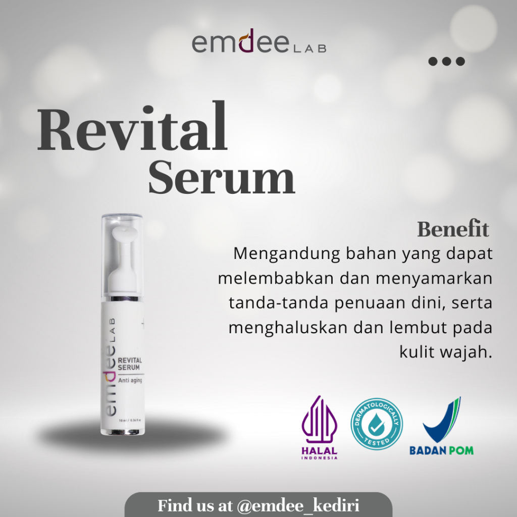 Emdee Lab Revital Serum - Serum Anti Aging 10 mL