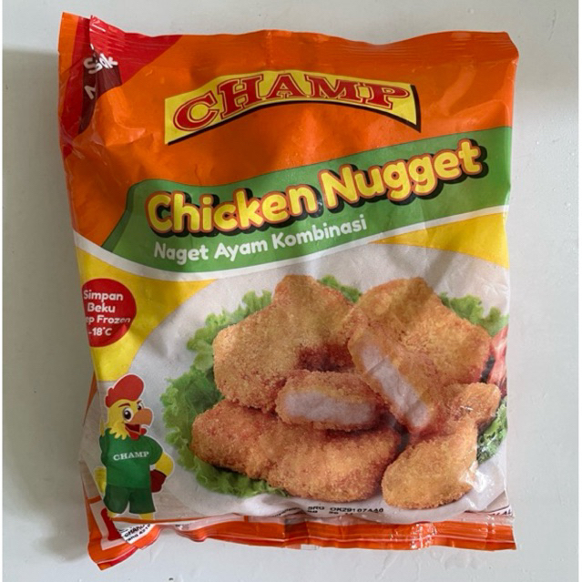 

Champ Chicken Nugget 250gr. Siap saji dan 100% HALAL