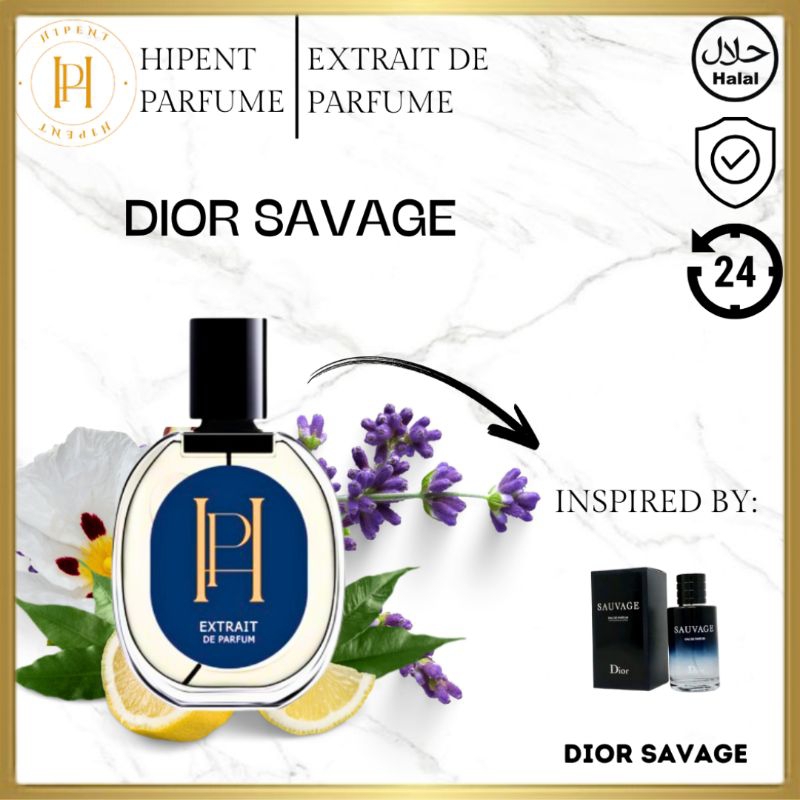 DIOR SAVAGE,Parfum Pria Tahan Lama 24 Jam Aroma Fresh Dan Amber | Hipent Parfume perfum farfum minya