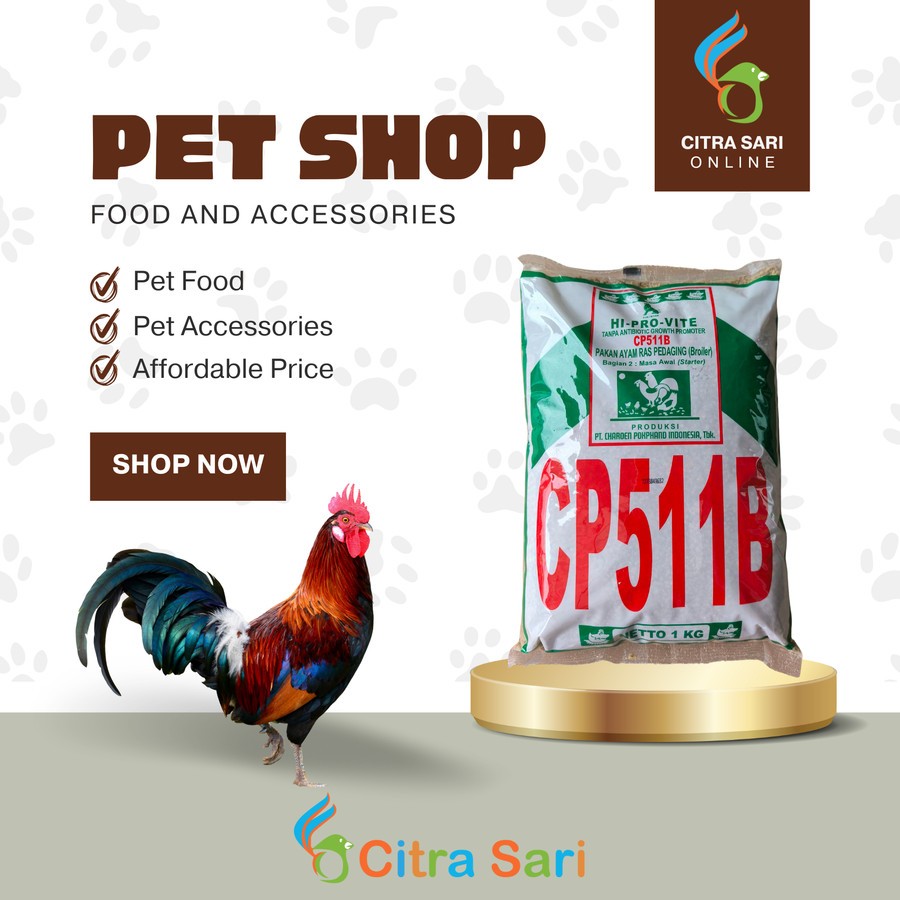 Citra Sari Online | Pur CP511B-511B voer pakan ayam hi pro vite | Pakan Ayam CP511B