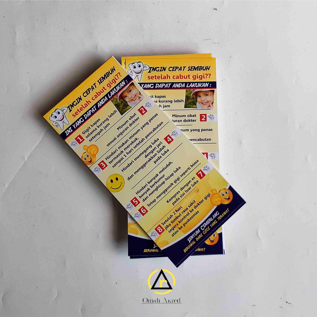 

Flyer Instruksi Pasca Pencabutan Gigi - Flyer Kesehatan Gigi - Kesgilut