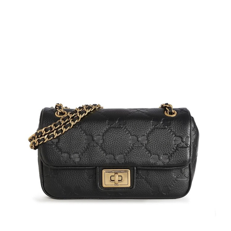 KARL LAGERFELD AGYNESS SHOULDER BAG - EMBOSSED✨