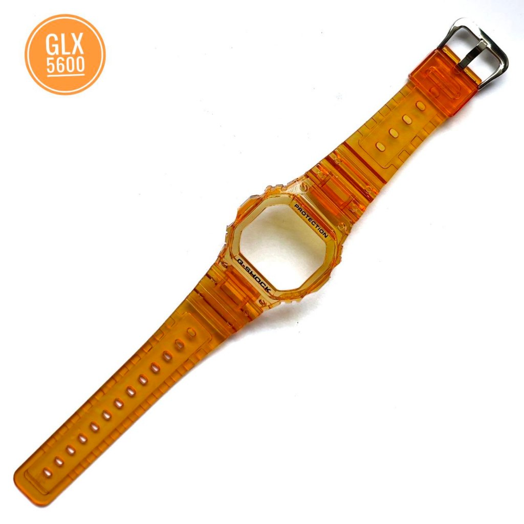 BNB STRAP BEZEL GSHOCK G SHOCK G 5600 GWM GLX GLS 5600 CLEAR ORANGE