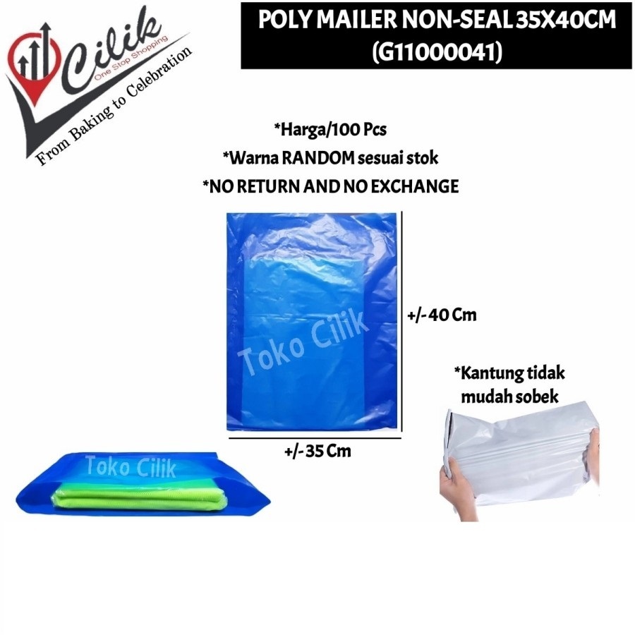 

plastik+polymailer+nonseal+35x40cm+30x38cm+25x35cm+kemasan+packaging+online+shop