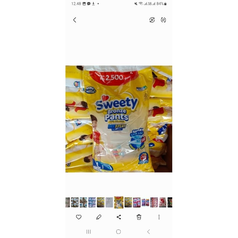 POPOK BAYI SWEETY RENTENG UKURAN M,L