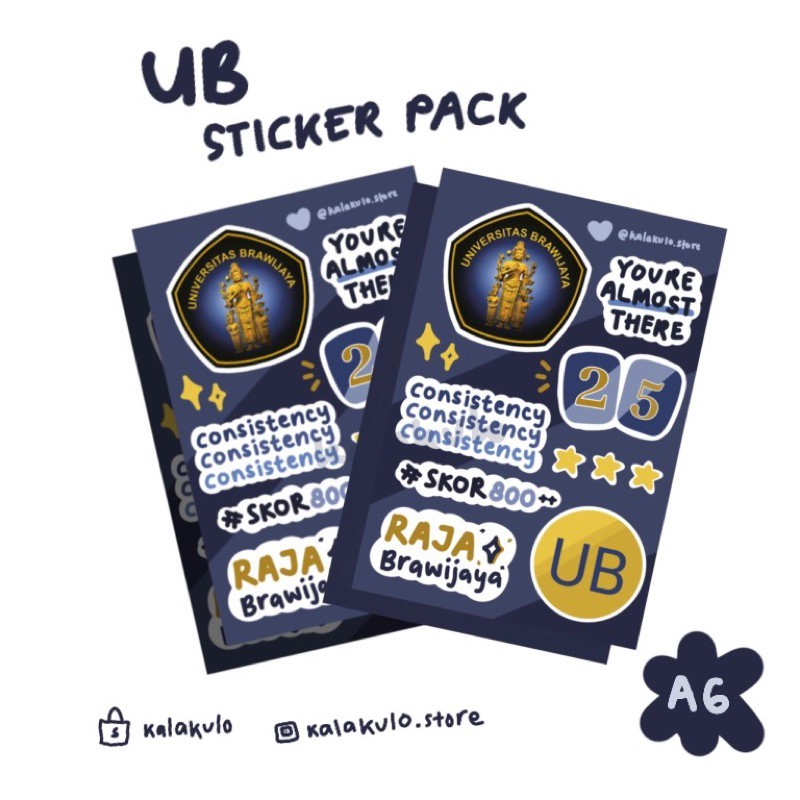 

UB STICKER PACK A6 SIZE