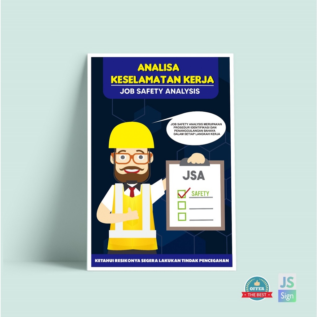 POSTER SAFETY K3 -  JOB SAFETY ANALYSIS