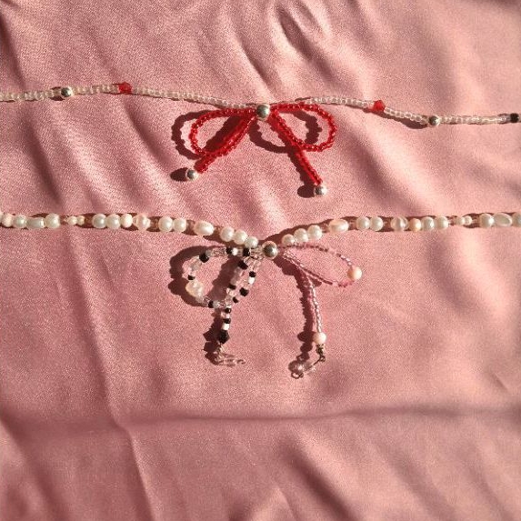 Necklace Ribbon| Necklace Beads| Kalung Manik| Manik-manik