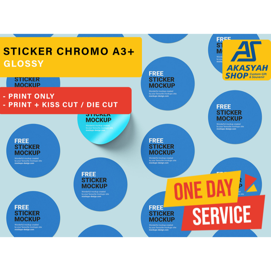 

Cetak Stiker Label Chromo A3+ Print Sticker Custom Sehari Jadi