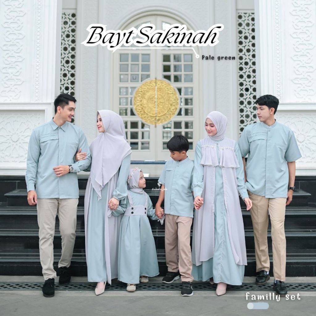 SUKAHIJAB - Bayt Sakinah Baju Couple Kids Gamis Anak Perempuan Koko Anak Kekinian Terbaru Sarimbit L