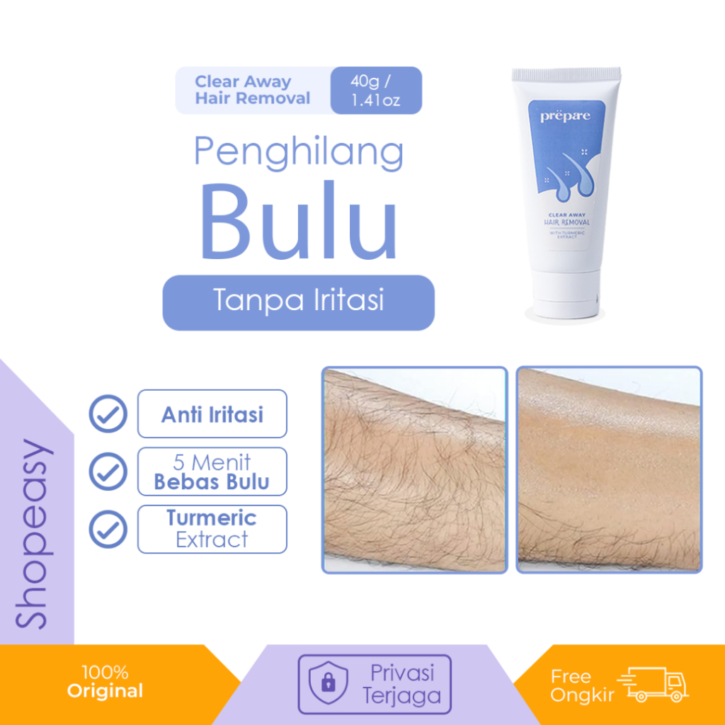 Prepare Perontok Bulu Penghilang Bulu Sugar Waxing Hair Remover Menghilangkan Bulu Ketiak