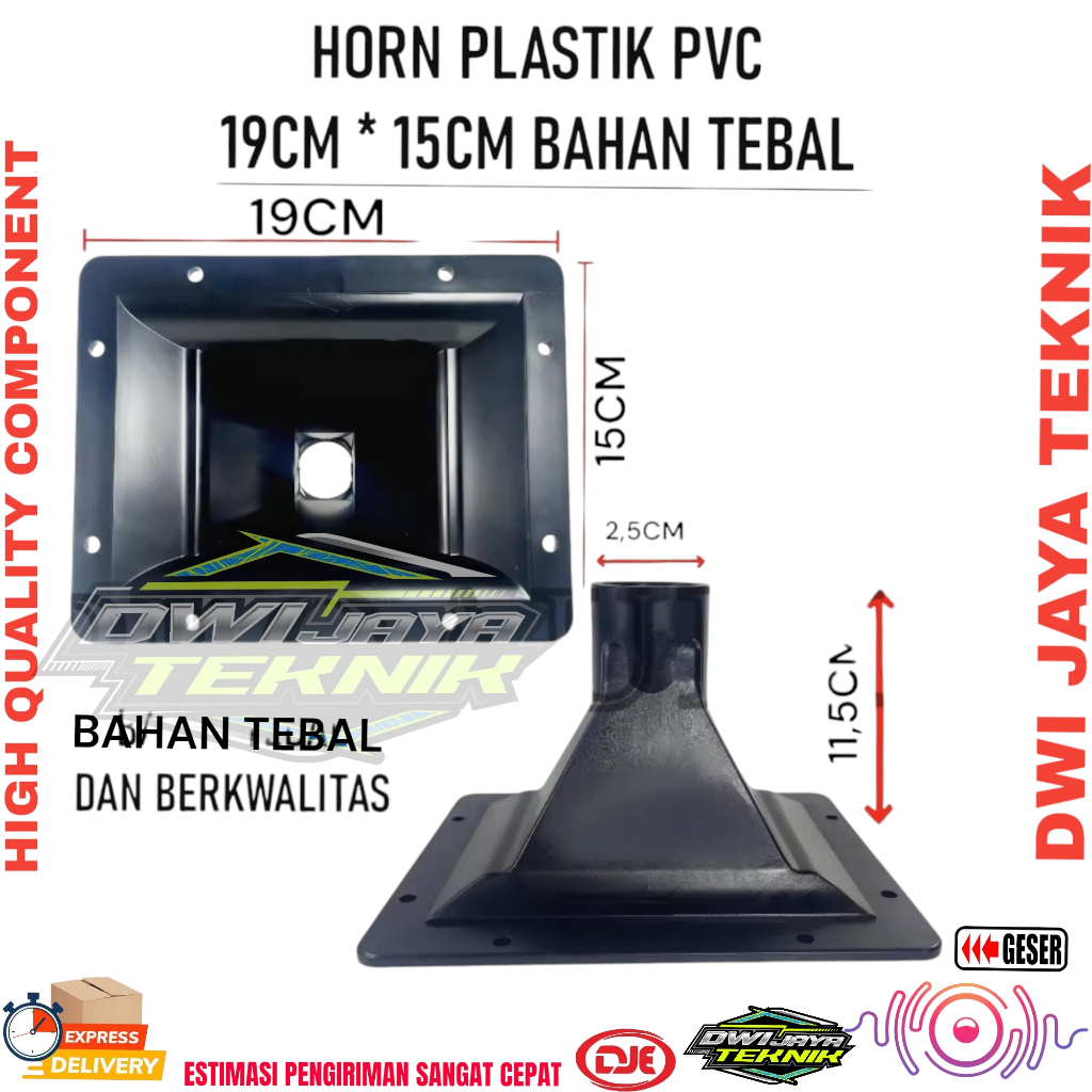 Corong Tweeter / Horn Tweeter 15x19 cm Plastic