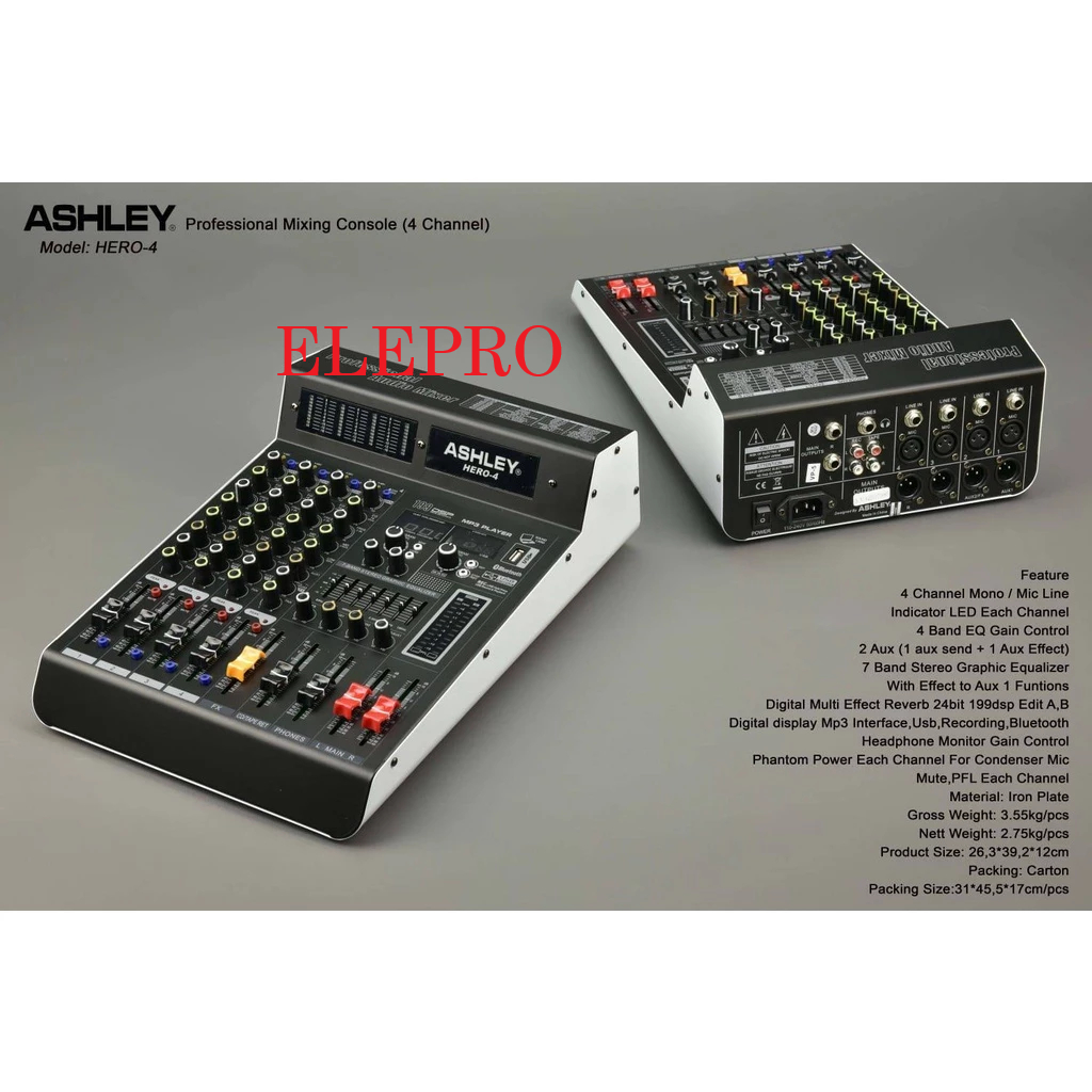 mixer ashley hero 4 hero4 original