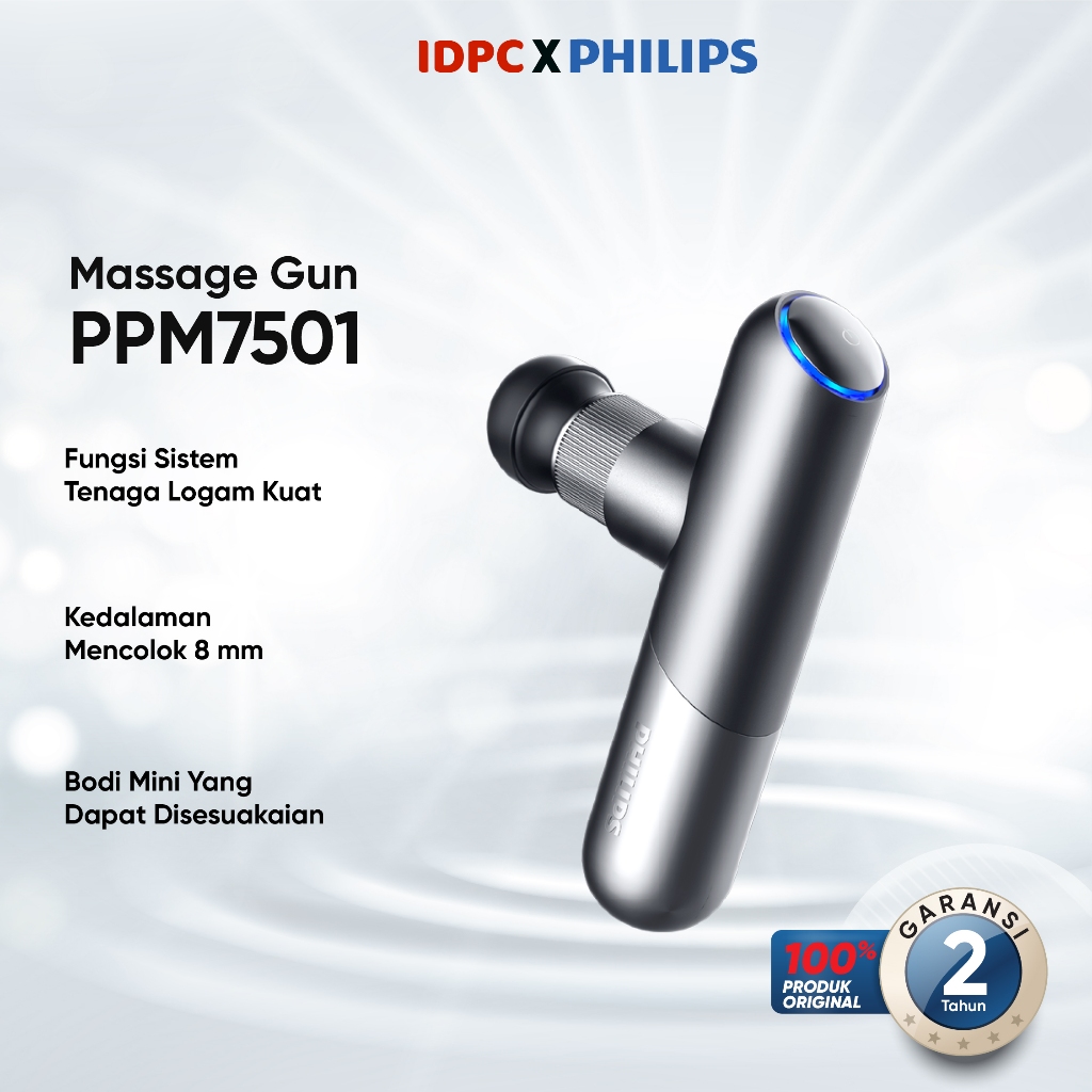 Philips massage PPM7501 Massage Gun  bantal Pijat 10kg intensity/titanium