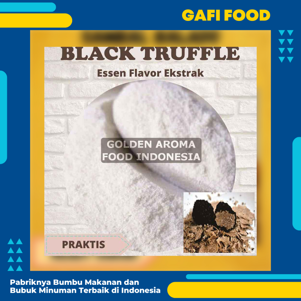 

Bubuk Black Truffle Mushroom Pure Efe 1/2 Kg Essen Flavor Ekstrak Jamur Trufle GAFI